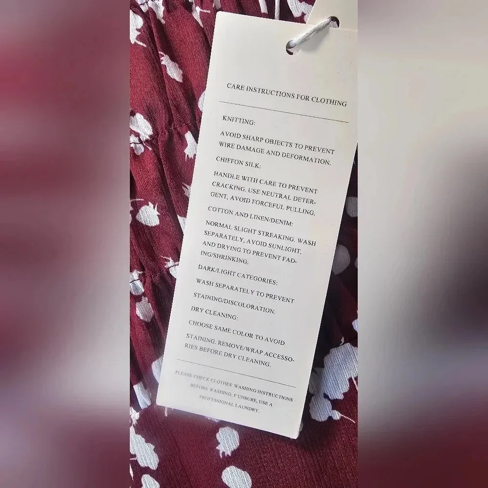 Dokotoo Women's Casual V Neck Alicia Smocked Long Sleeve Chiffon Blouse Size 2XL - Picture 16 of 16